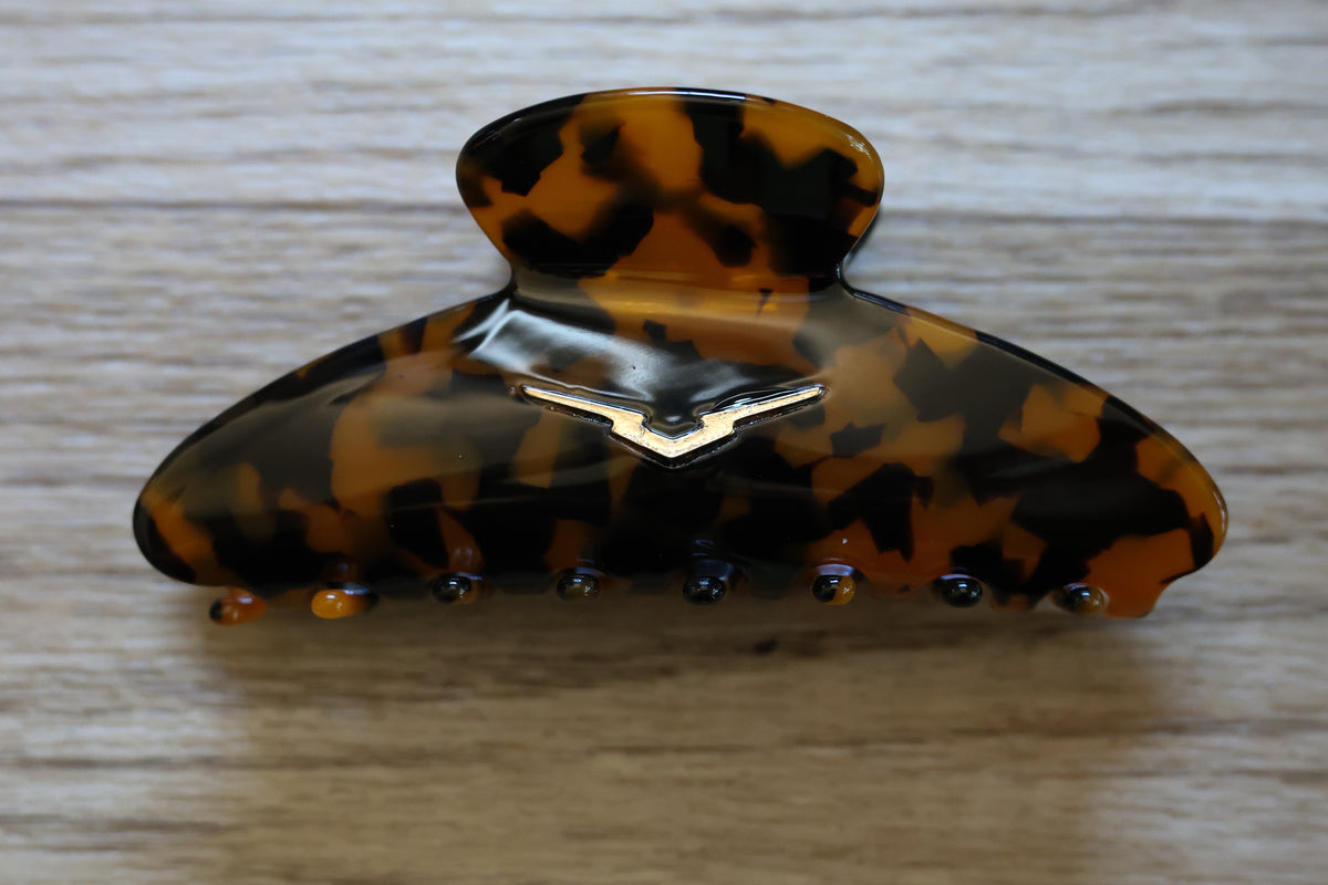 Tortise Shell V Large Hair Clip