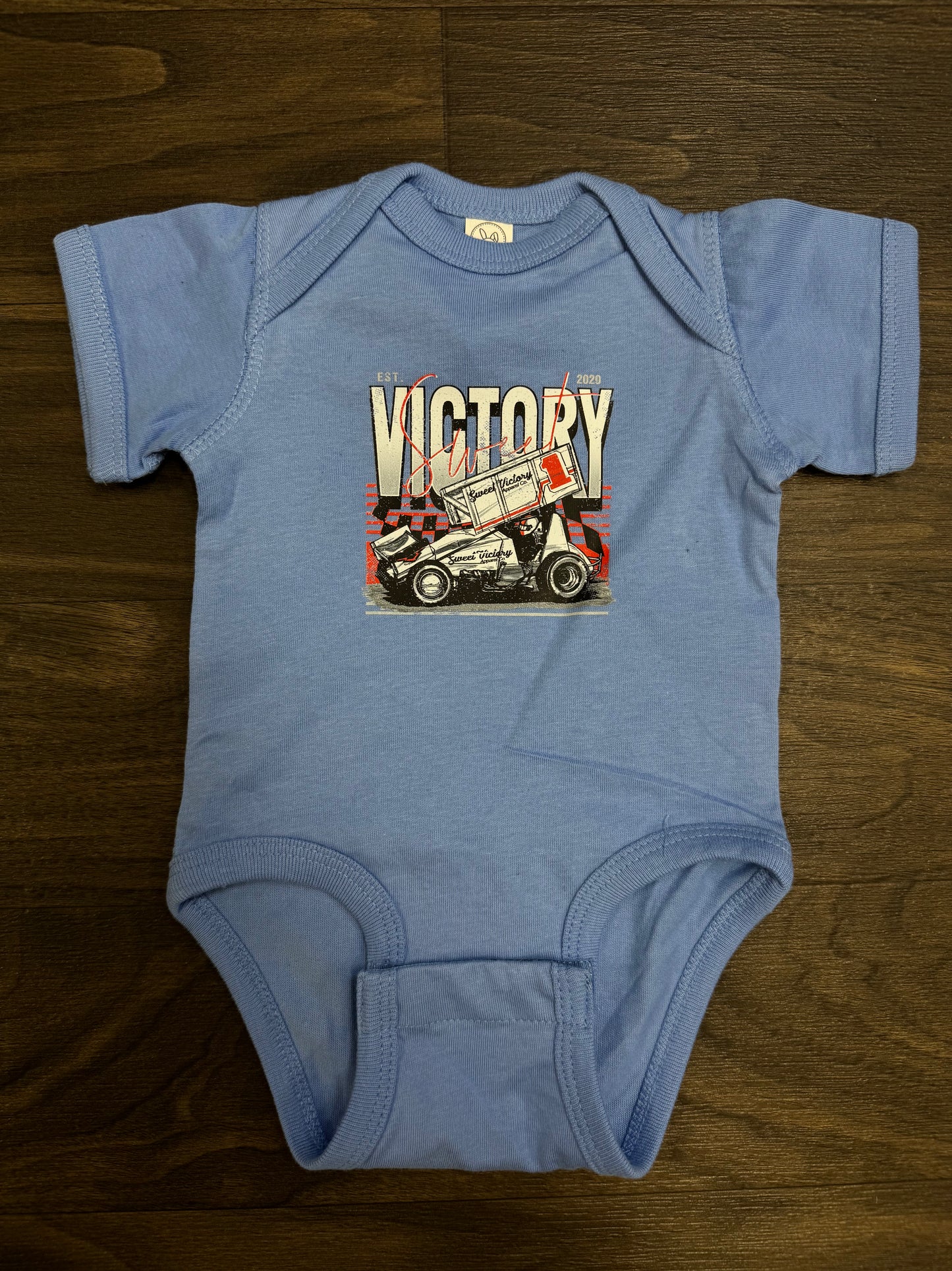 Carolina Blue Sprint Car Kids Tee/Onesie