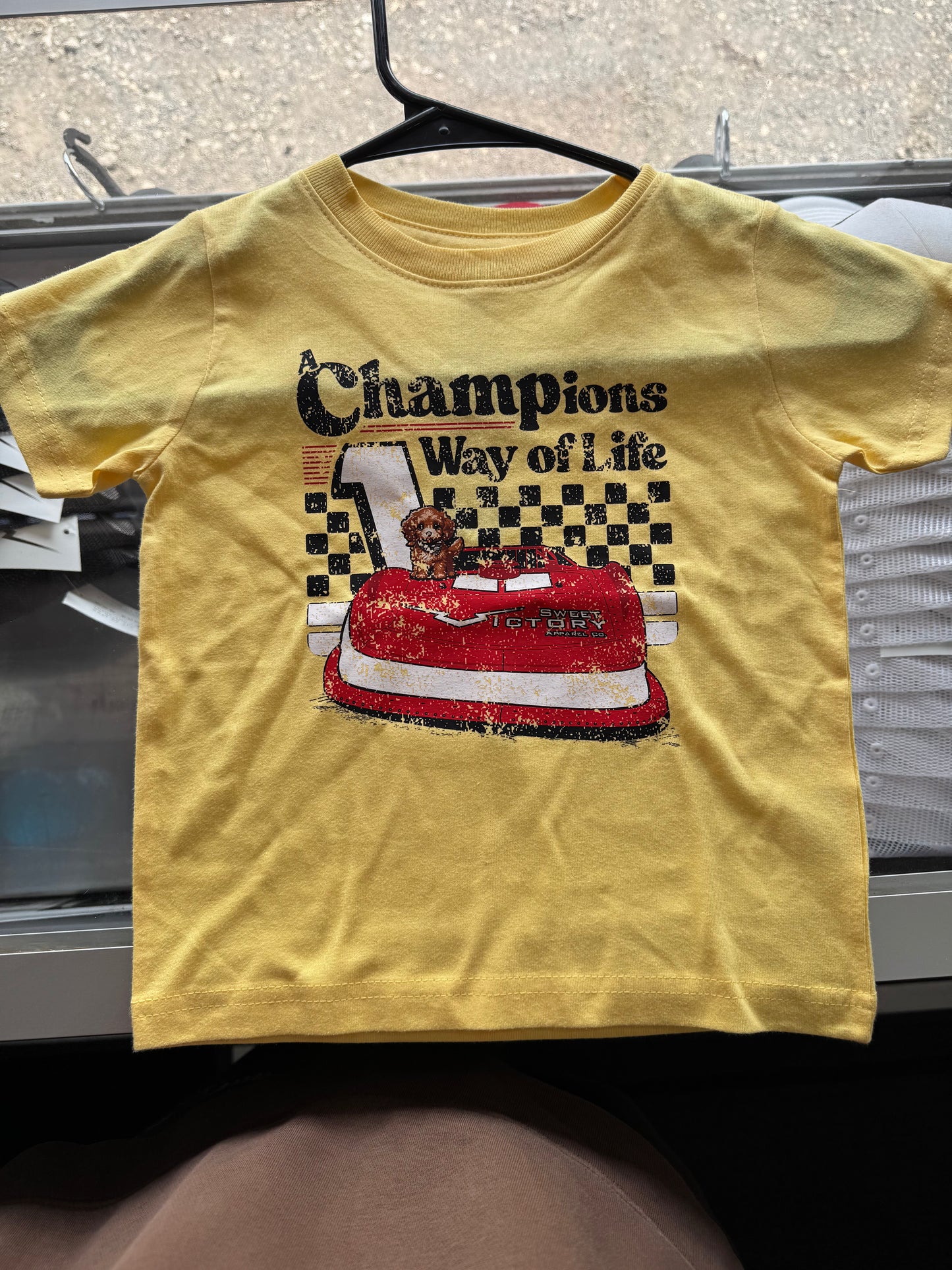 Yellow Champ Late Model Tee 2025