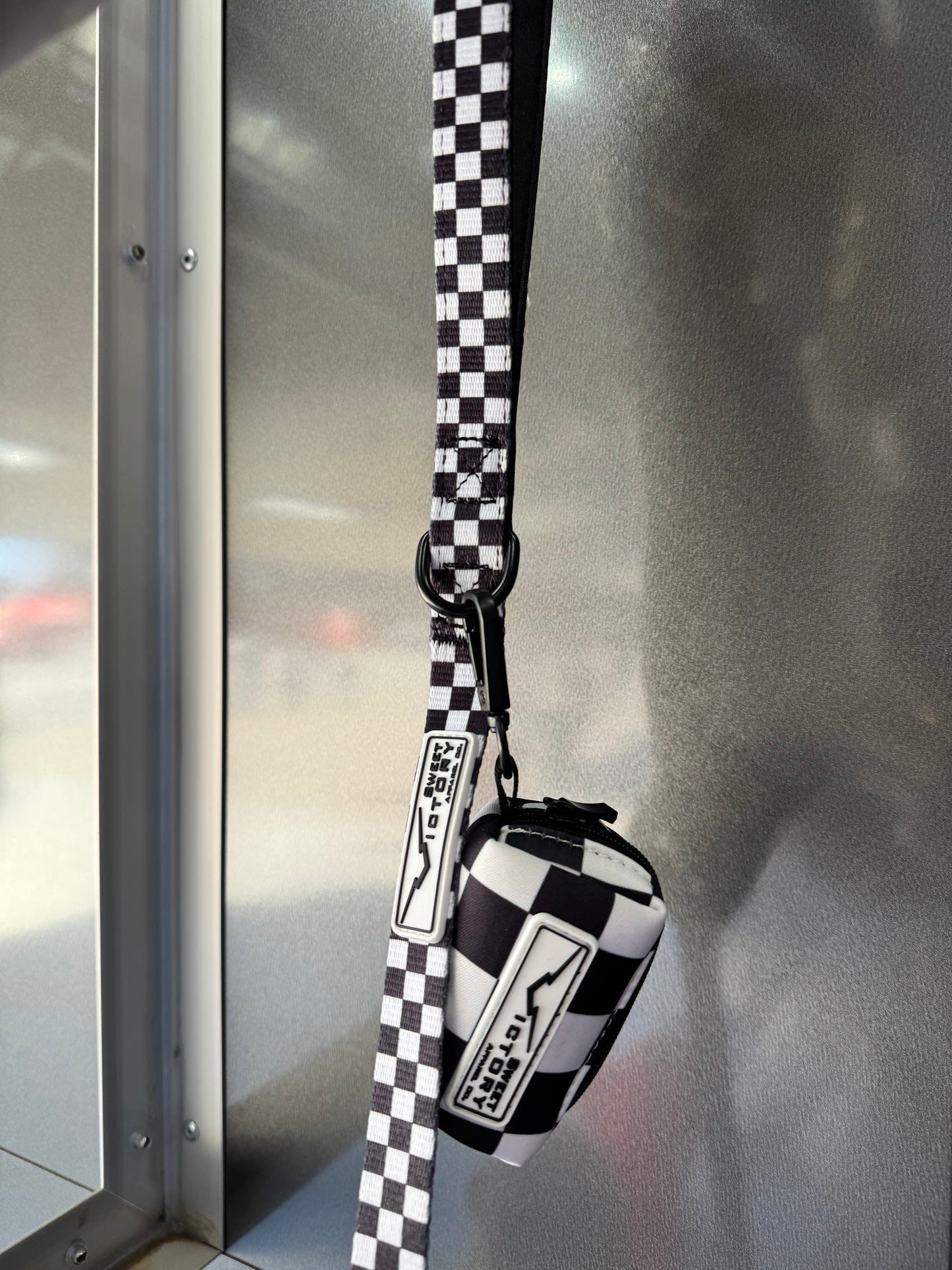 Black Checkered Dog Leash