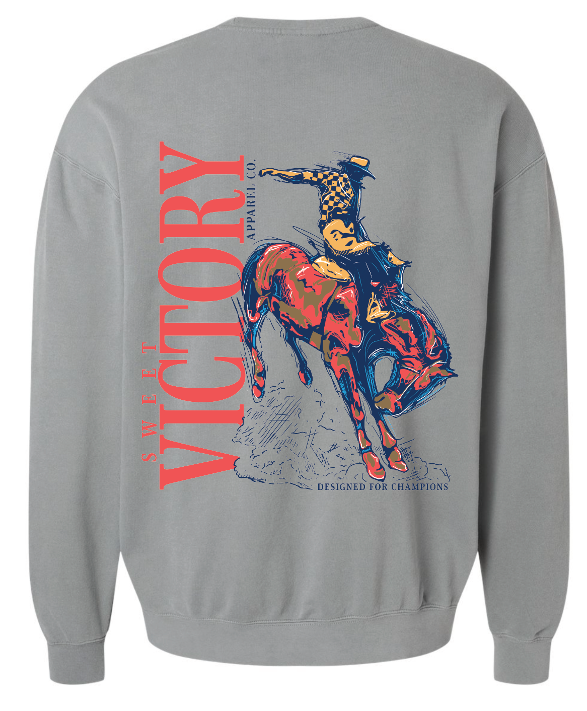 Western Grey Crewneck Sweatshirt