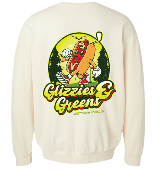Glizzies & Greens Golf Ivory Crewneck Sweatshirt
