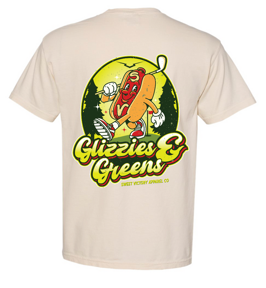 Glizzies & Greens Golf Ivory Pocket Tee