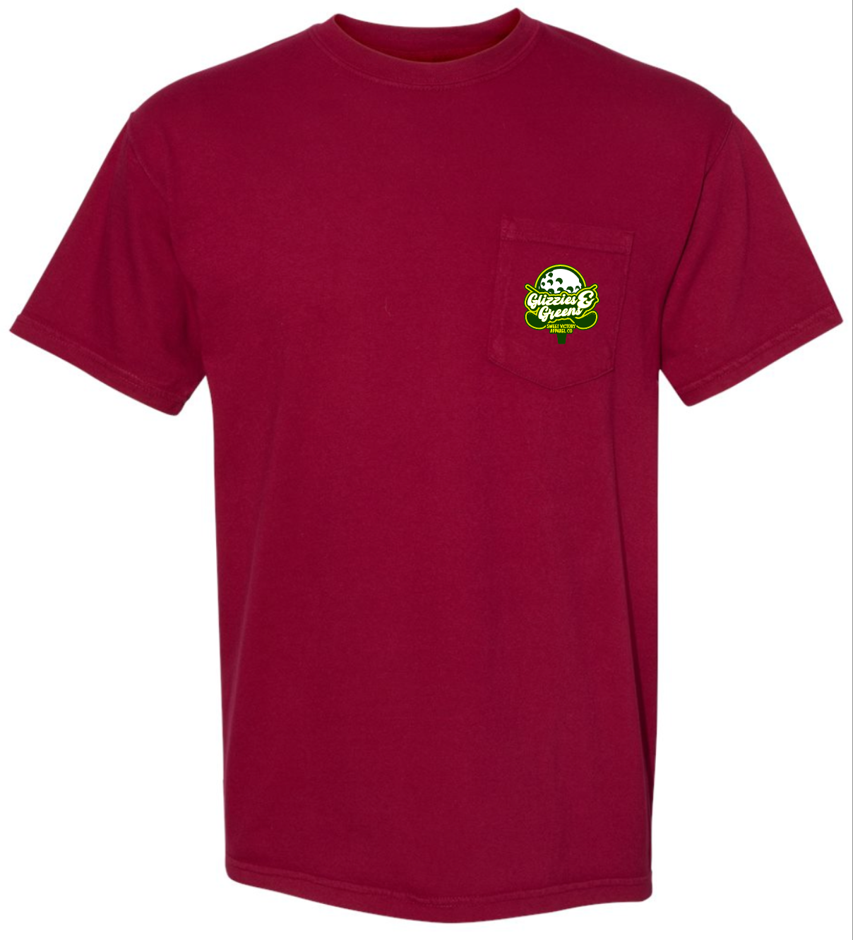 Glizzies & Greens Golf Red Pocket Tee