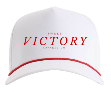 White & Red Resort Hat