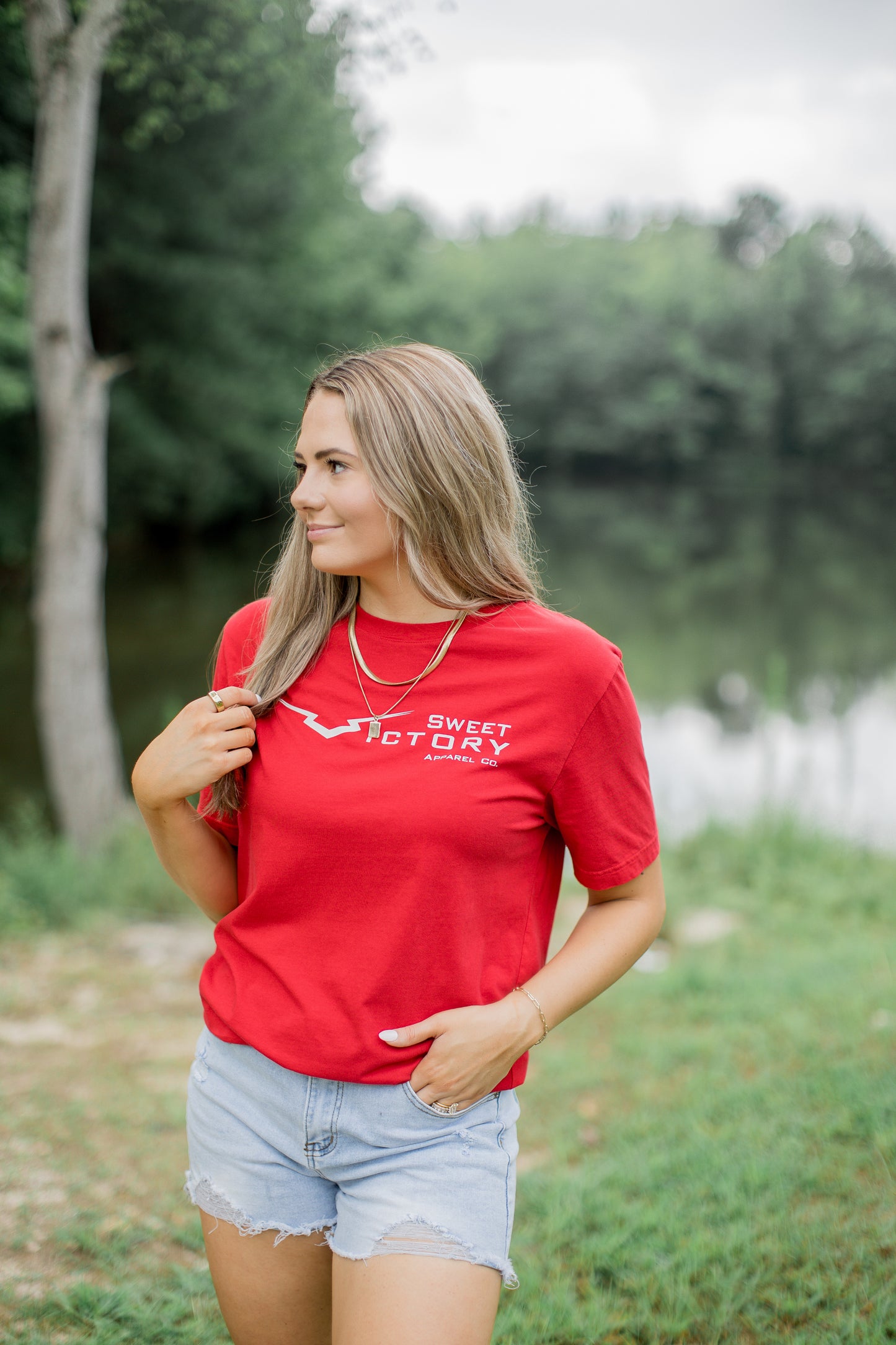 Red Original Triumph Tee