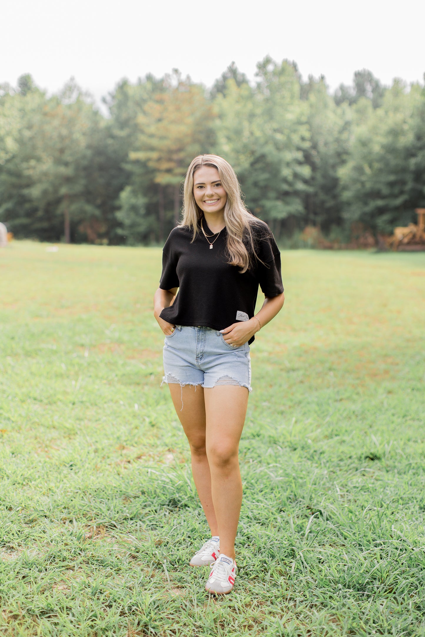 Womens Black Summer Set Top