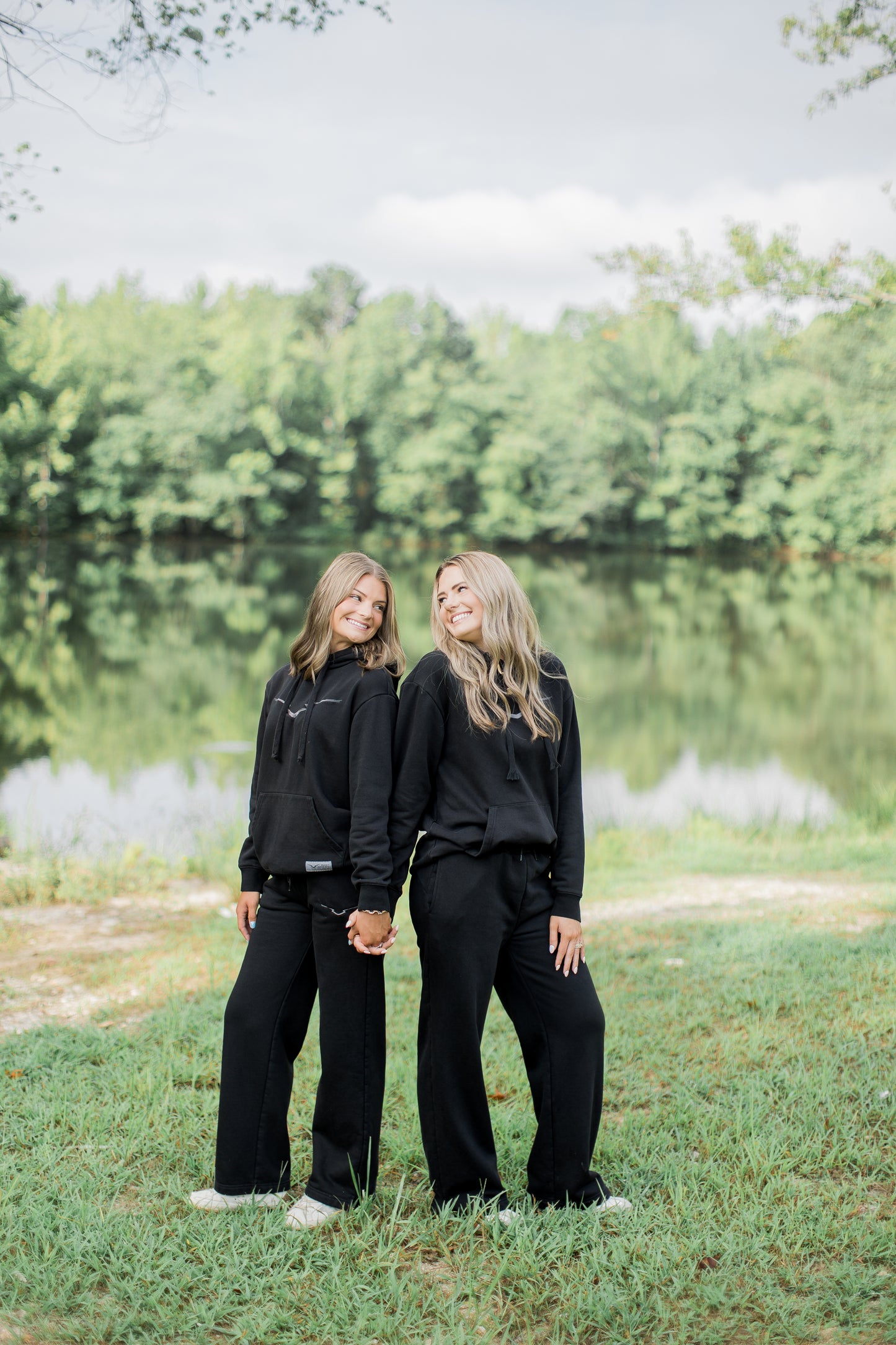 Black Victory Sweat Set Travel Pant