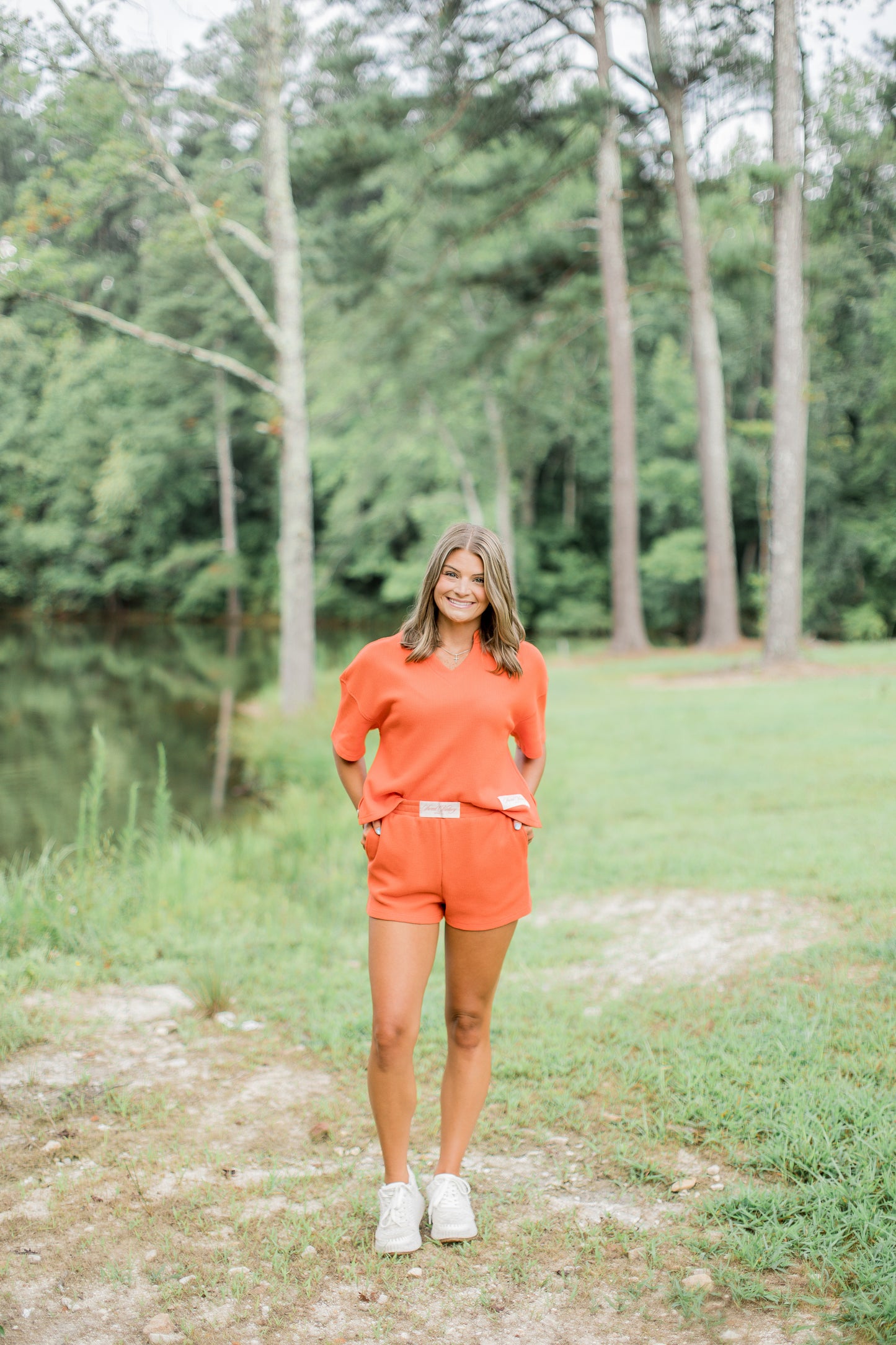 Womens Coral Summer Set Shorts