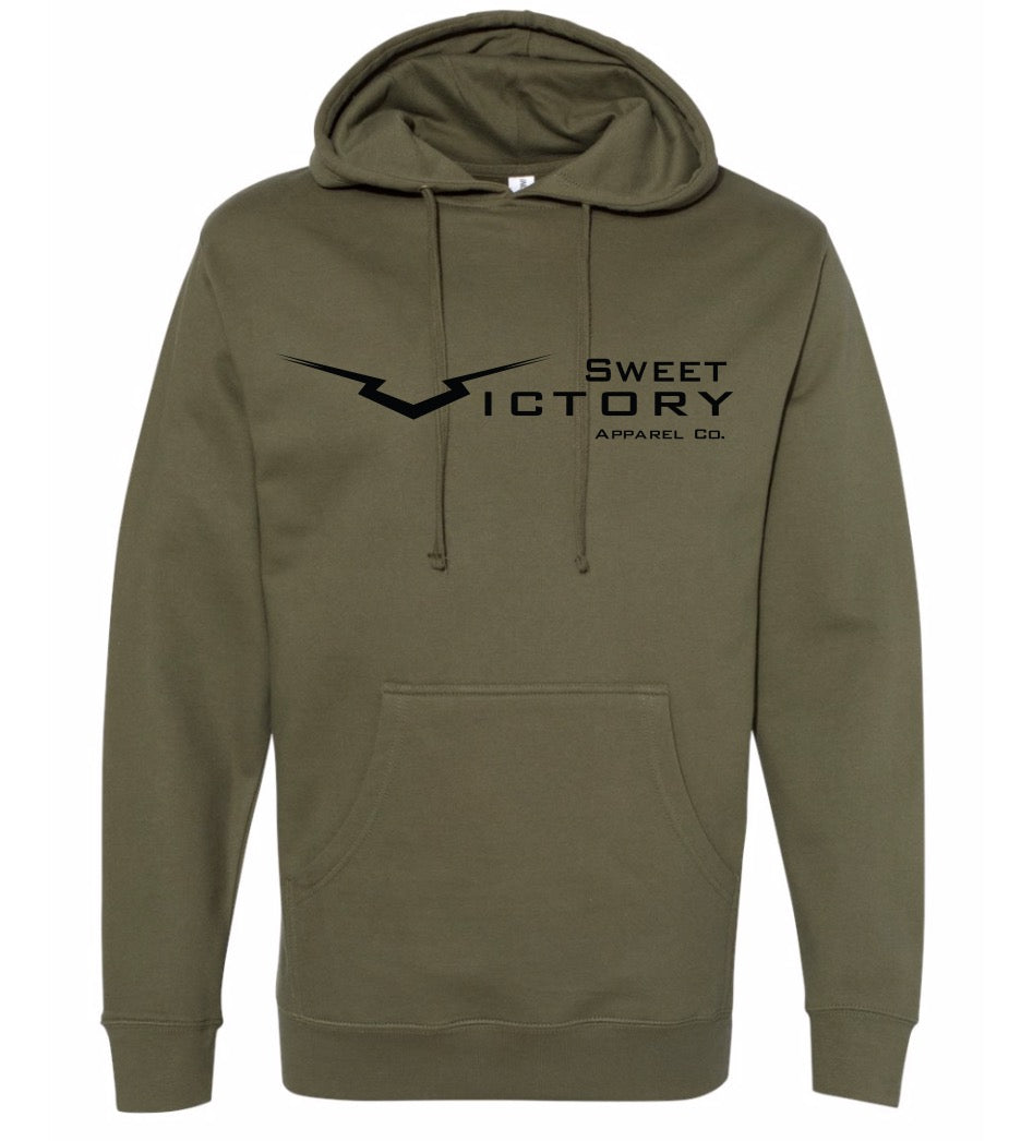 Army Green Original Logo Hoodie