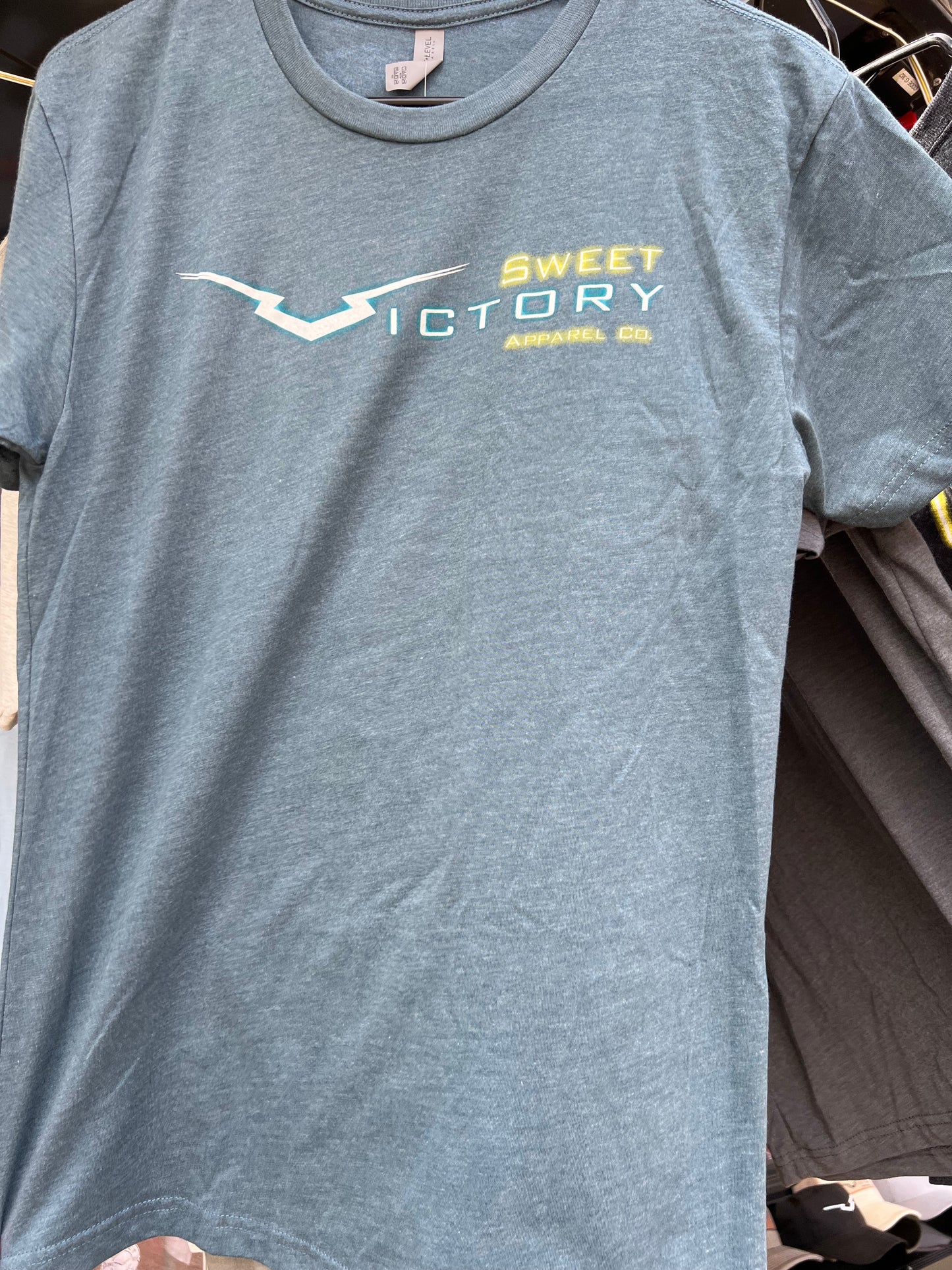 NEON Yellow SV Original Blue Tee