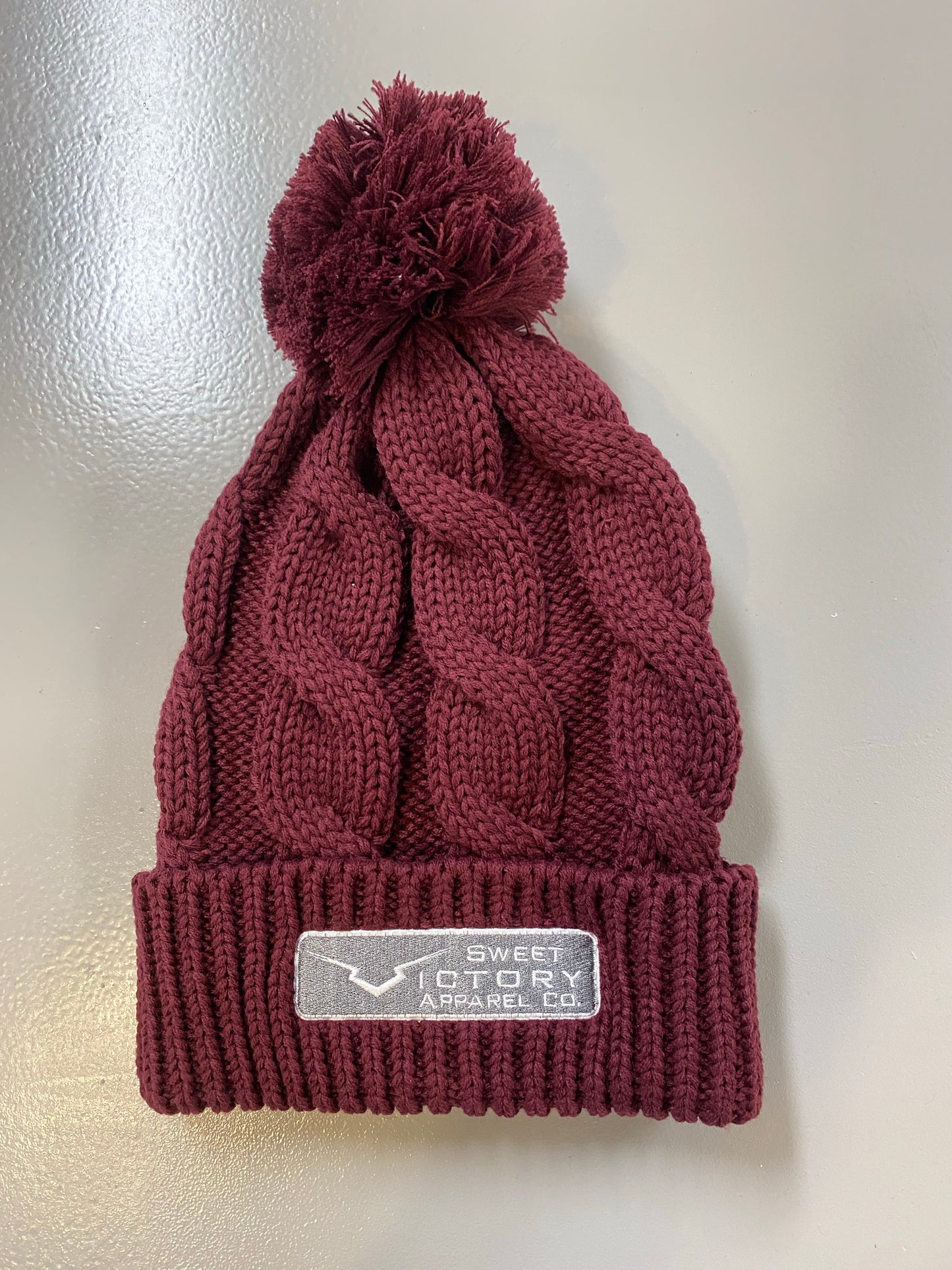 Maroon Knit Beanie