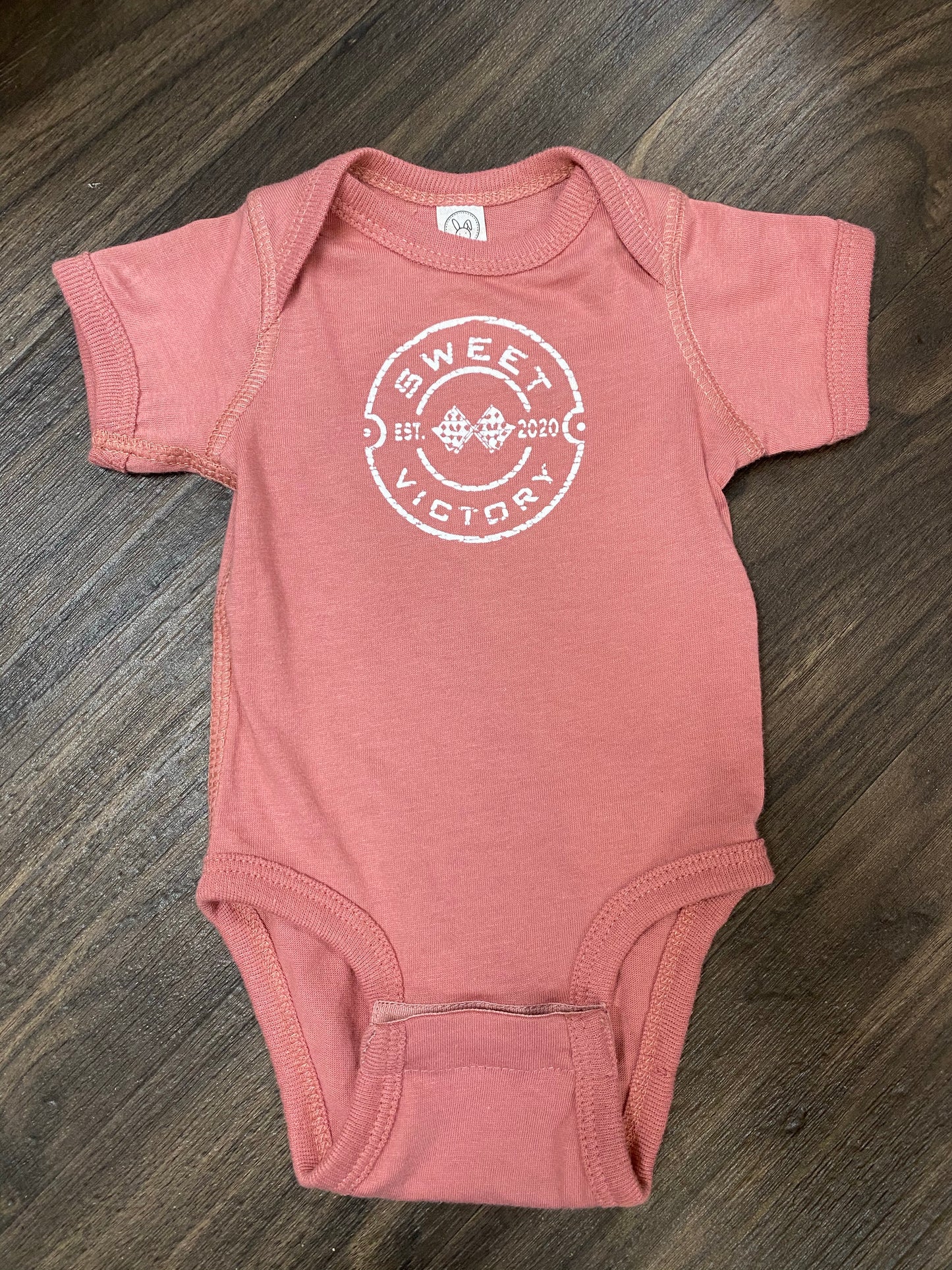 Circle logo onesie