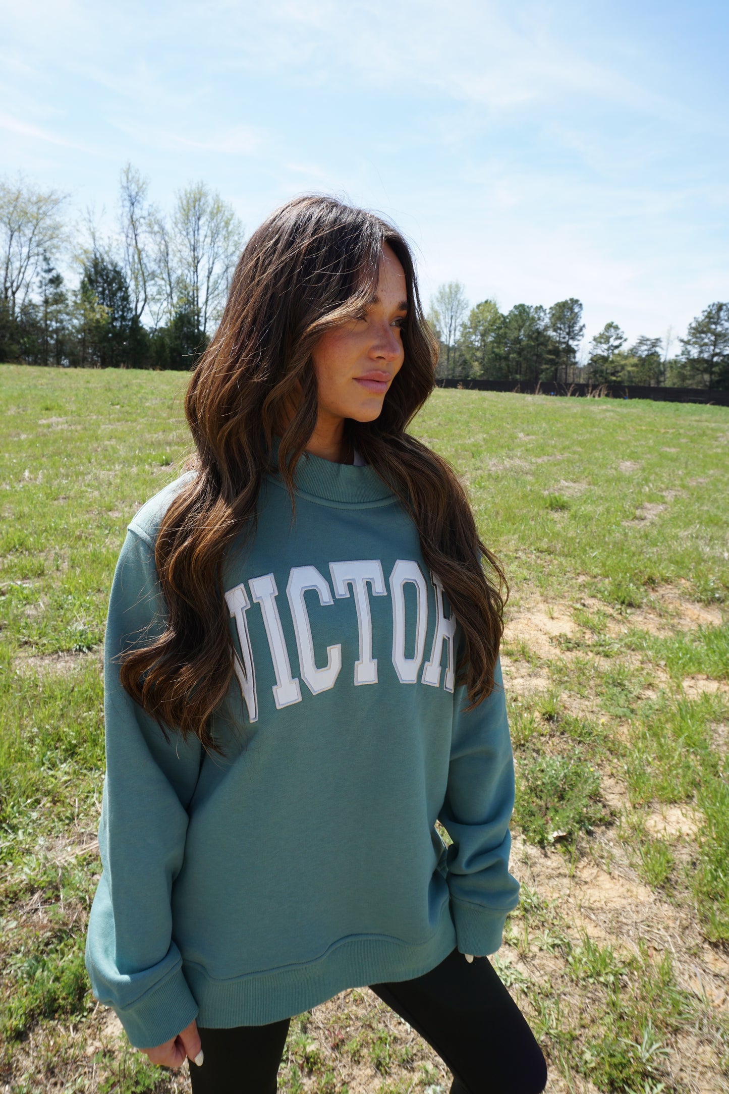 Caribbean VICTORY Mockneck Sweatshirt