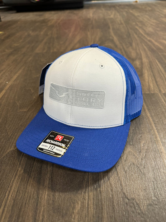 White/Royal Original Logo Richardson 112 Snapback