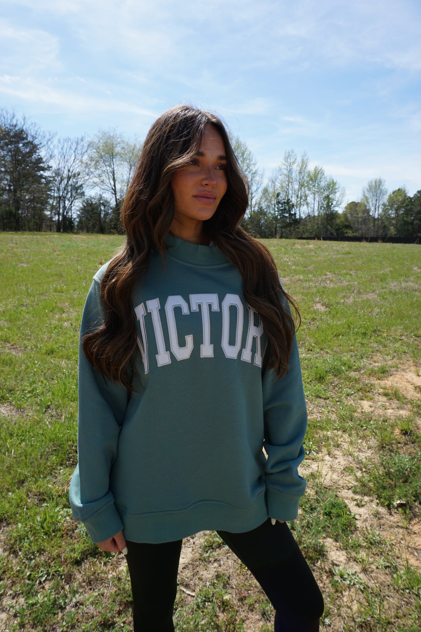 Caribbean VICTORY Mockneck Sweatshirt