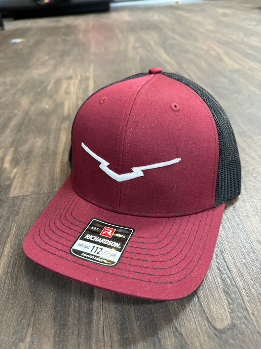 V Maroon/Black Richardson 112 Snapback Hat