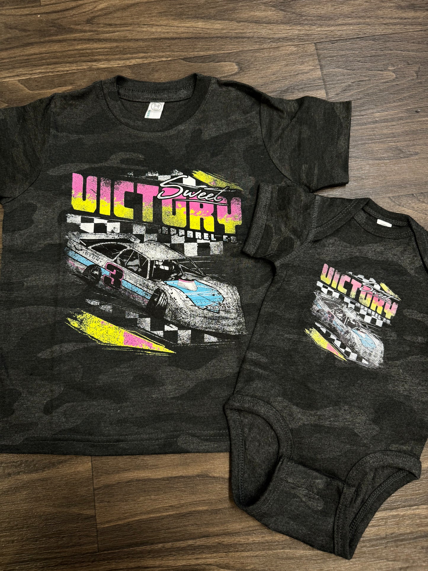 Black Camo Late Model Kids Tee/Onesie