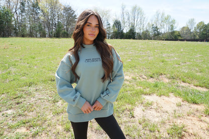 Make Heaven Crowded Mockneck Sweatshirt