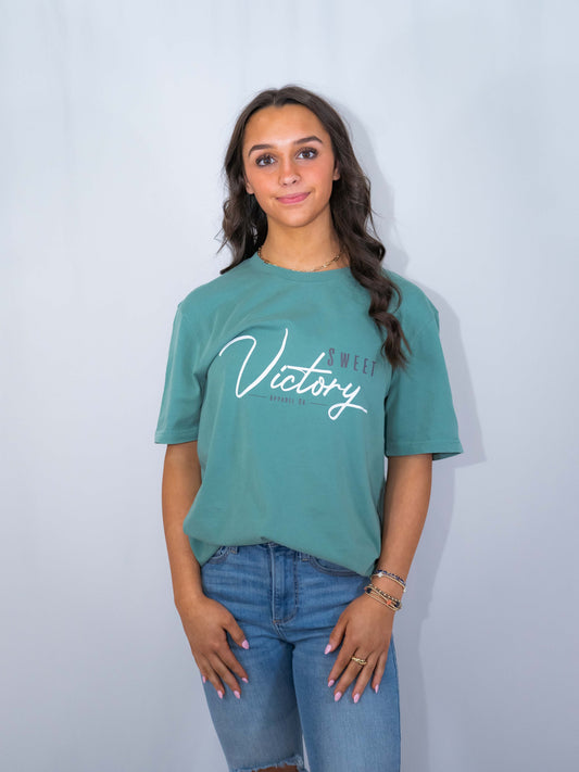 Deep Teal Adventure Triumph Tee