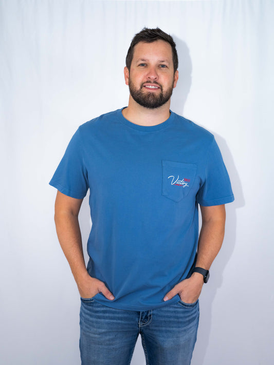 Blue Adventure Triumph Pocket Tee