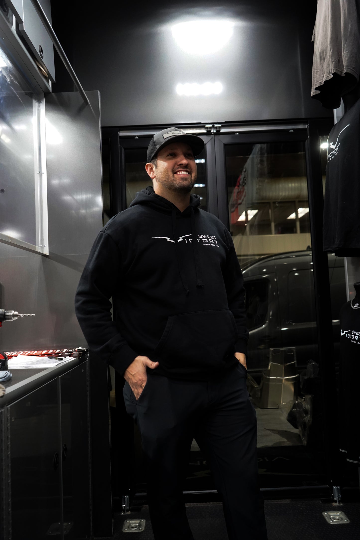 Black Original Embroidered Hoodie Sweatshirt