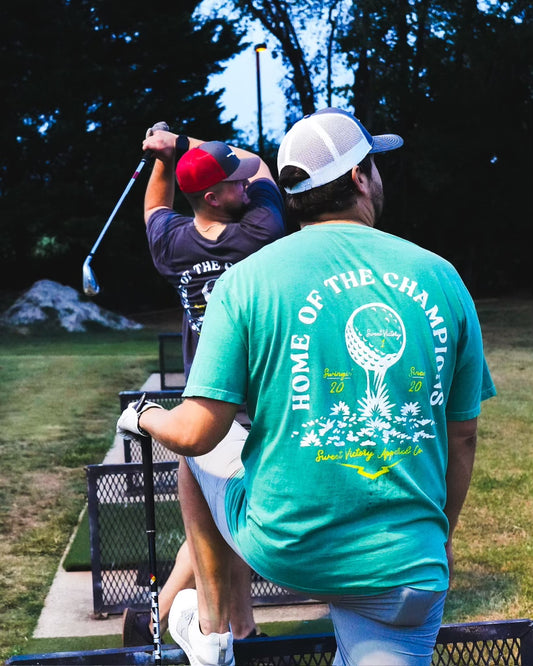 Tee Off Golf Green Pocket Tee