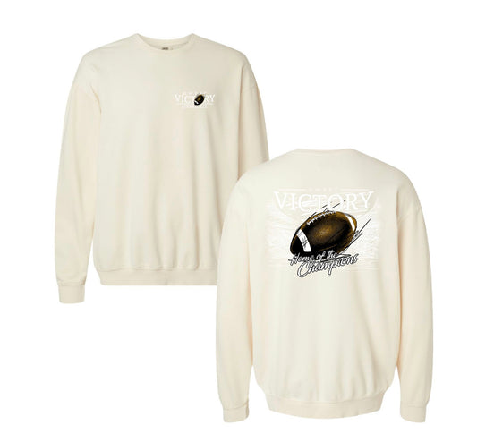 Ivory Football Crewneck Sweatshirt