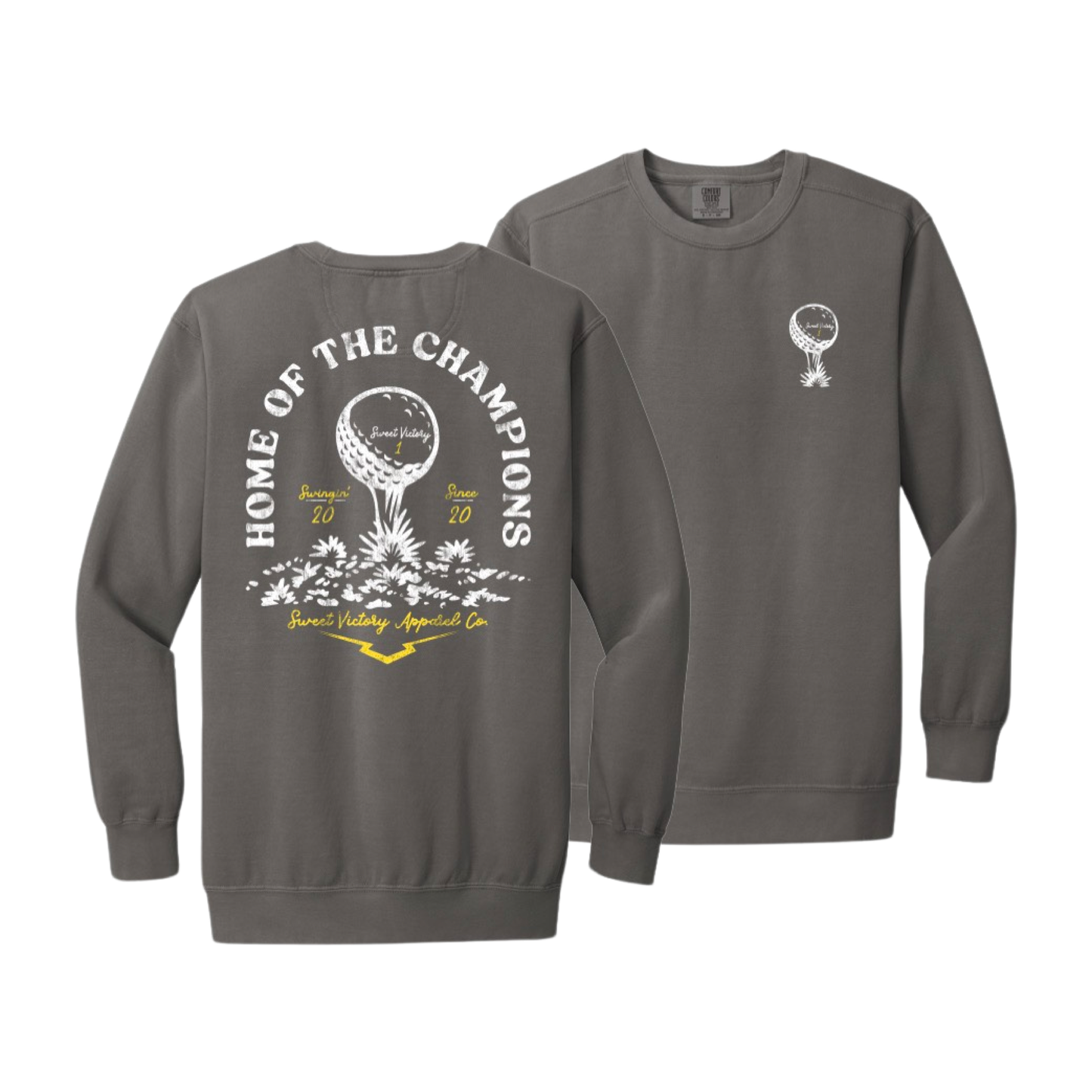 Tee Off Golf Grey Crewneck Sweatshirt