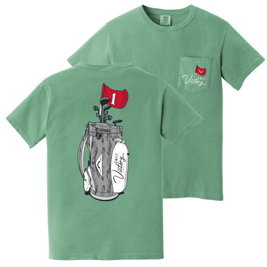 Flag & Bag Golf Green Pocket Tee