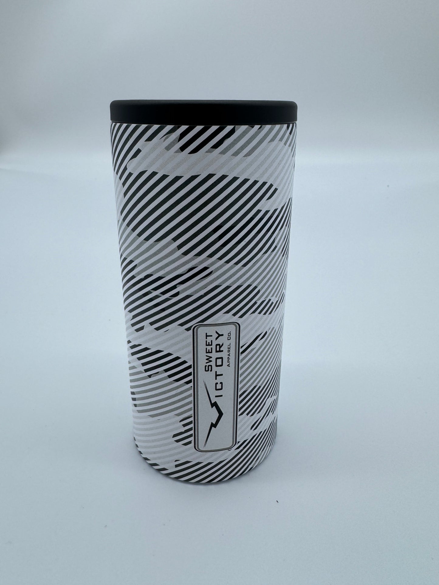 Snow Camo Slimcan Koozie