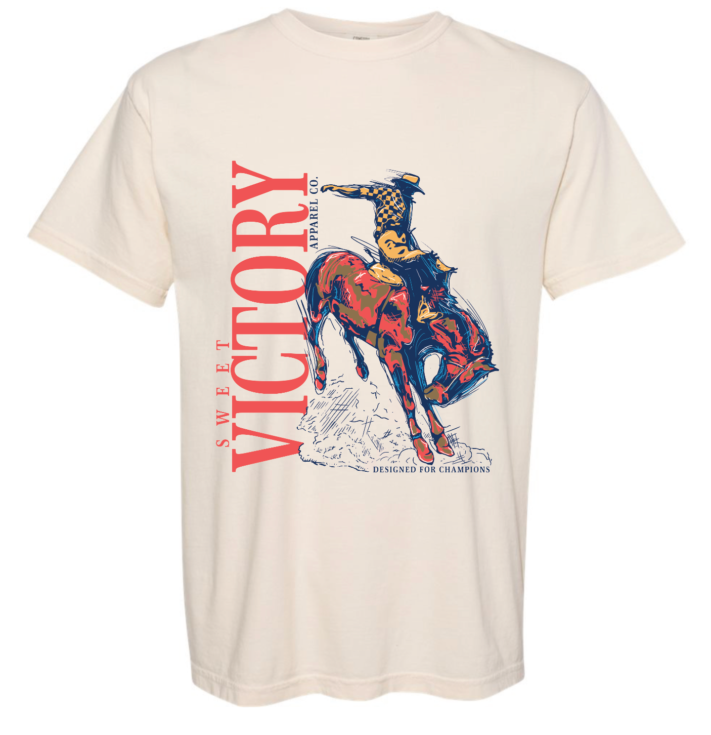 Sweet Victory Western Ivory Comfort Colors Tee