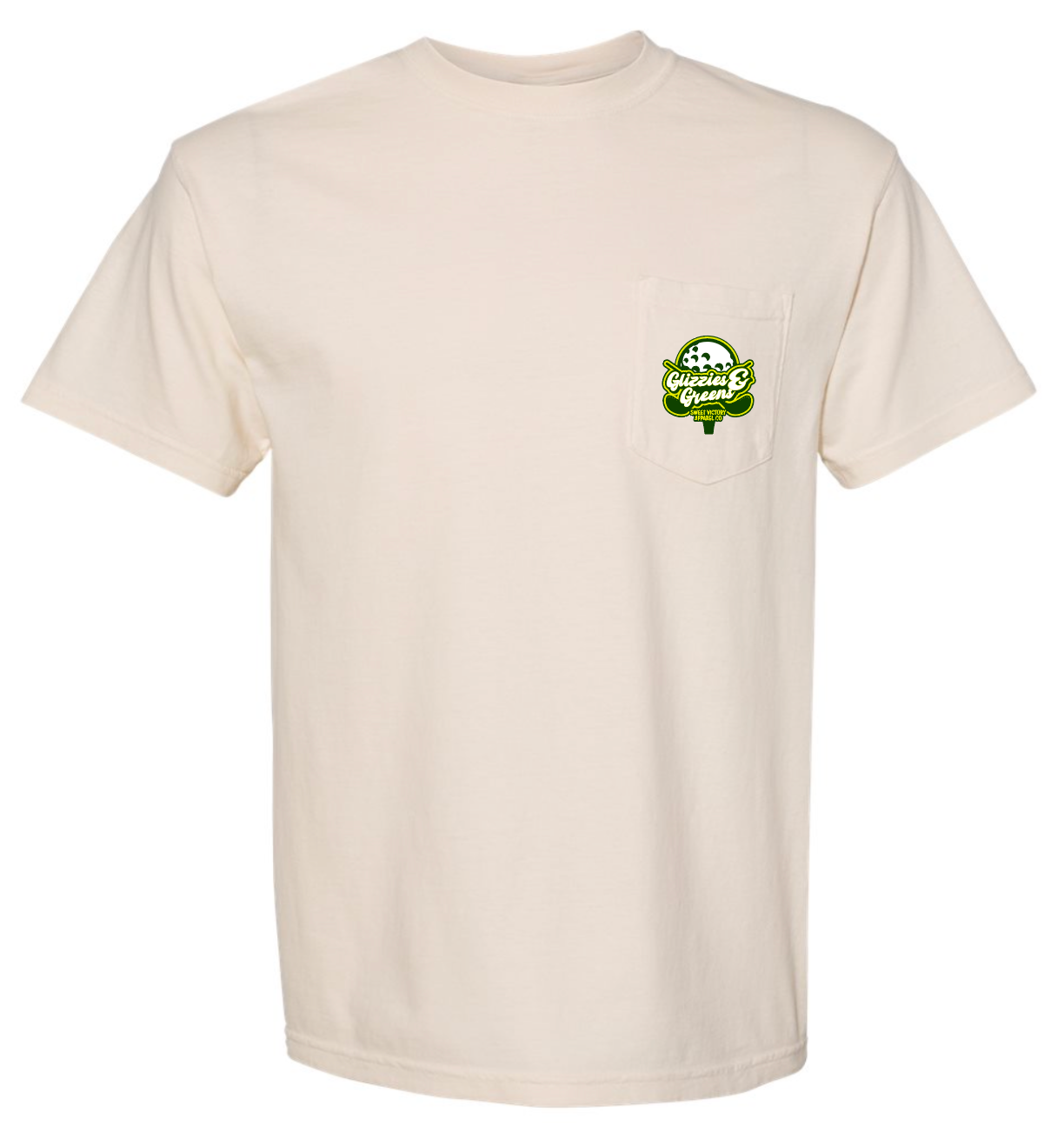 Glizzies & Greens Golf Ivory Pocket Tee