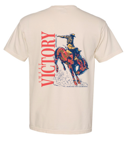Sweet Victory Western Ivory Comfort Colors Pocket Tee