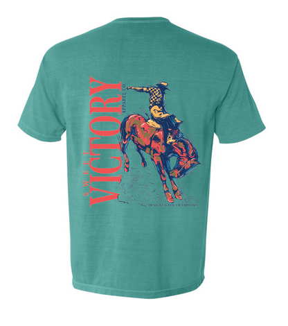 Sweet Victory Western Teal Comfort Colors Pocket Tee