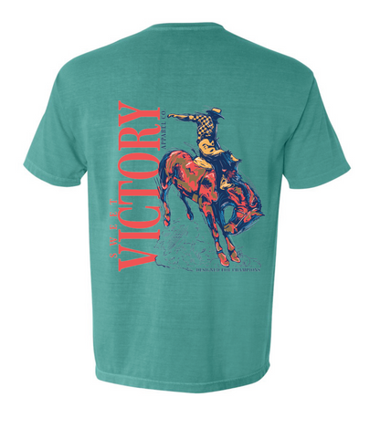 Sweet Victory Western Teal Pocket Tee Comfort Colors