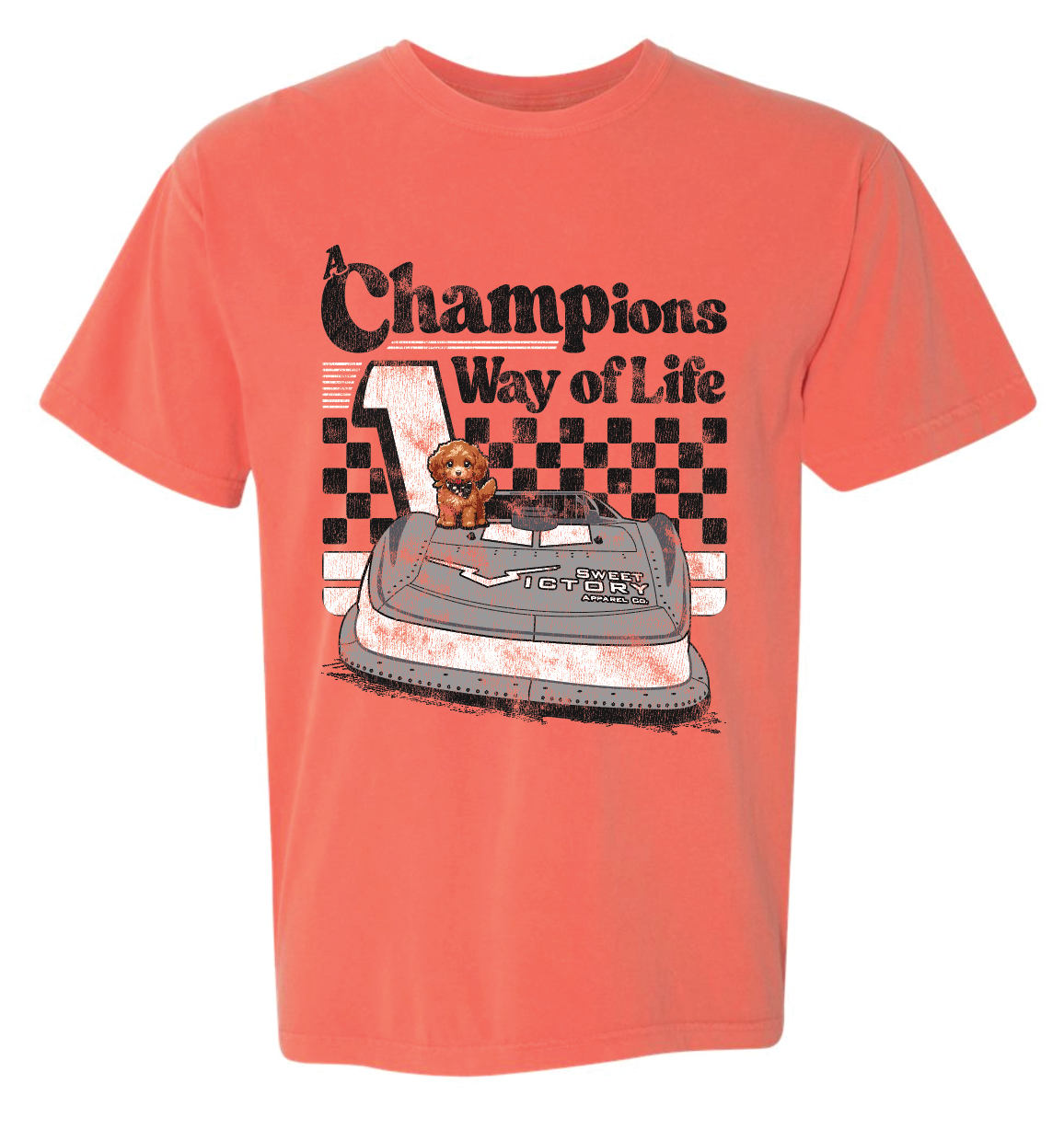 Neon Orange CHAMPions Way of Life Tee