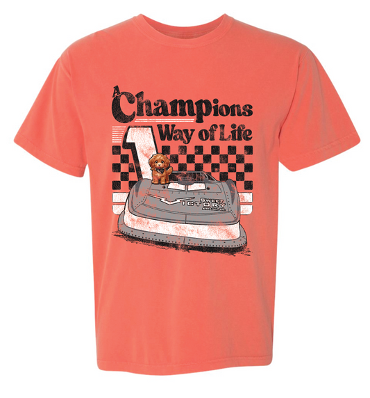 Neon Orange CHAMPions Way of Life Tee