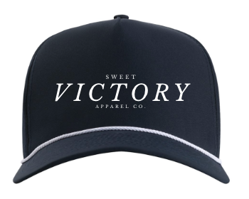 Navy & White Resort Hat