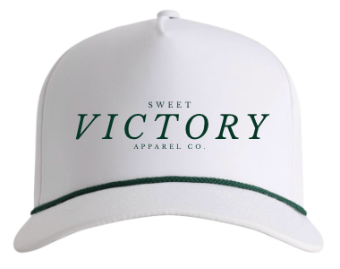 White & Green Resort Hat