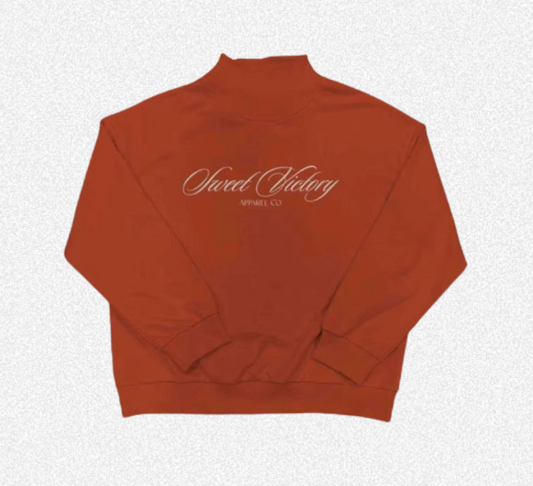 Rust Classic Mockneck Sweatshirt
