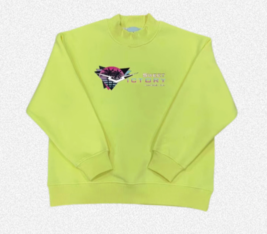 Yellow Malibu Mockneck Sweatshirt