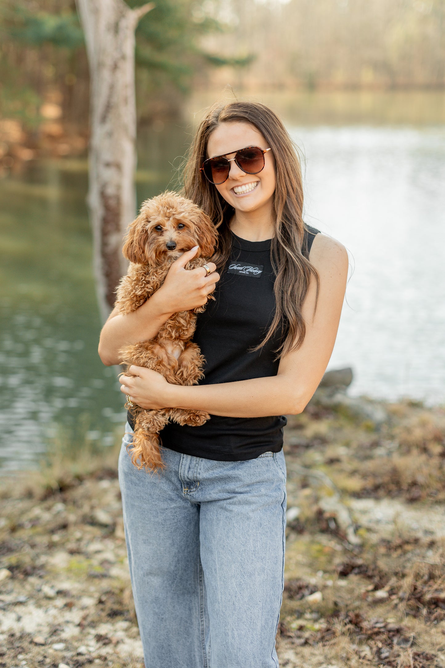 Black Ribbed Classic Tank Top