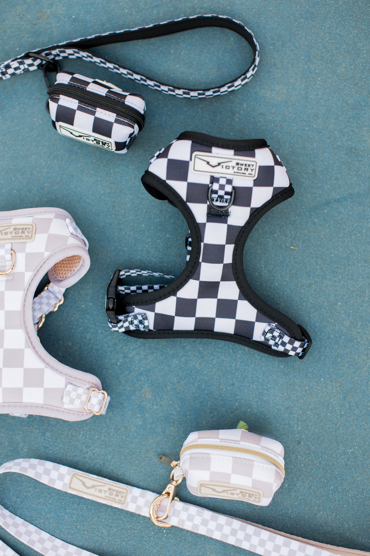 Black Checkered Dog Leash