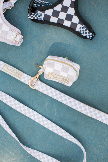 Creme Checkered Dog Leash