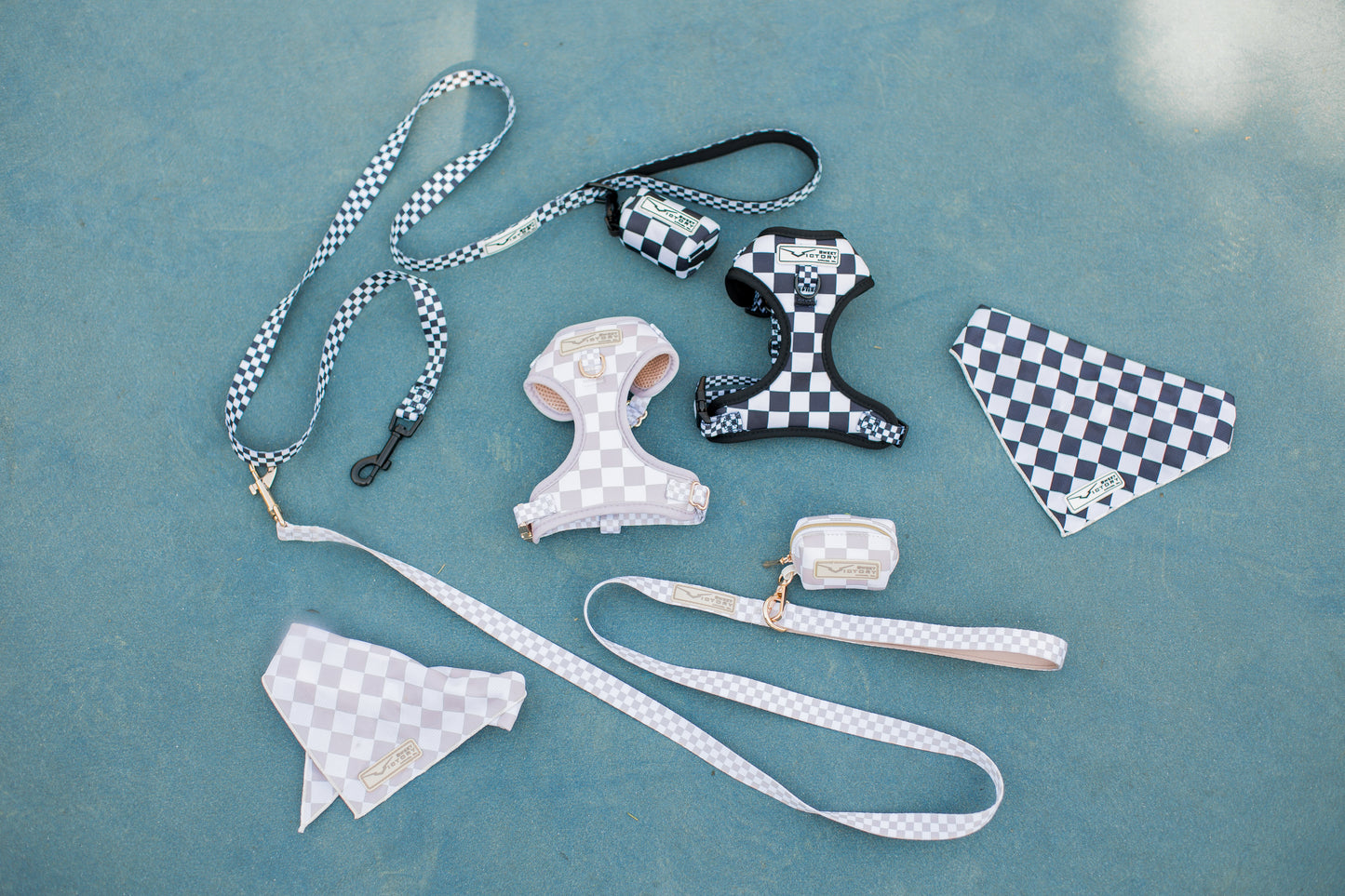 Black Checkered Dog Leash