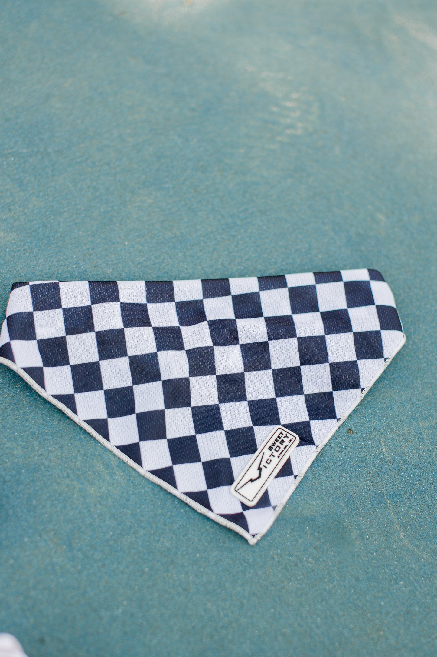 Black Checkered Dog Bandana
