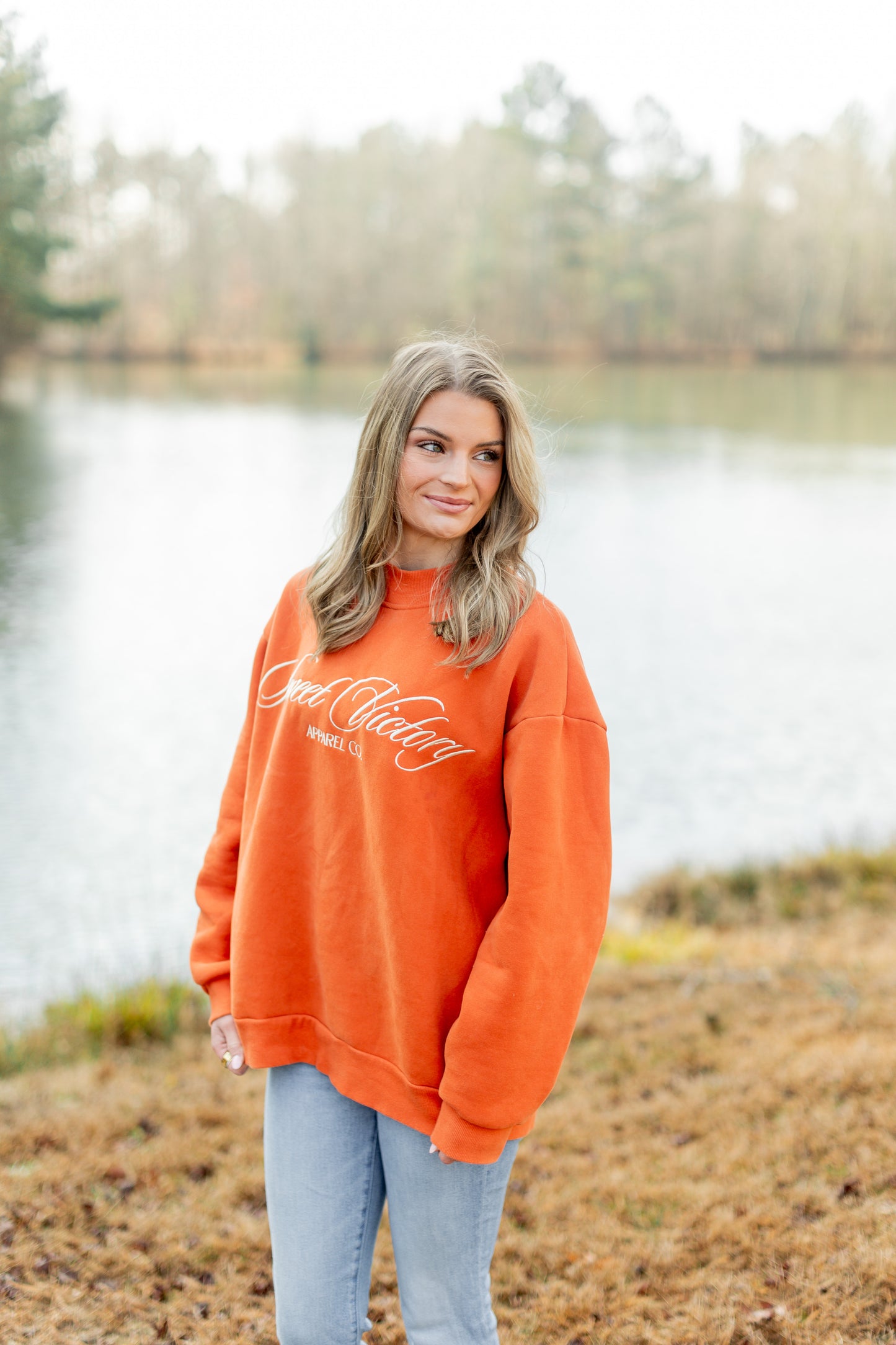 Rust Classic Mockneck Sweatshirt