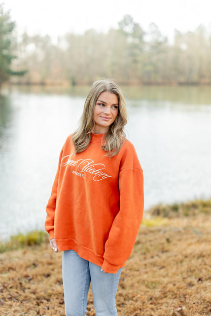 Rust Classic Mockneck Sweatshirt