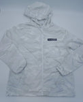 White Camo Full-Zip Windbreaker Pullover